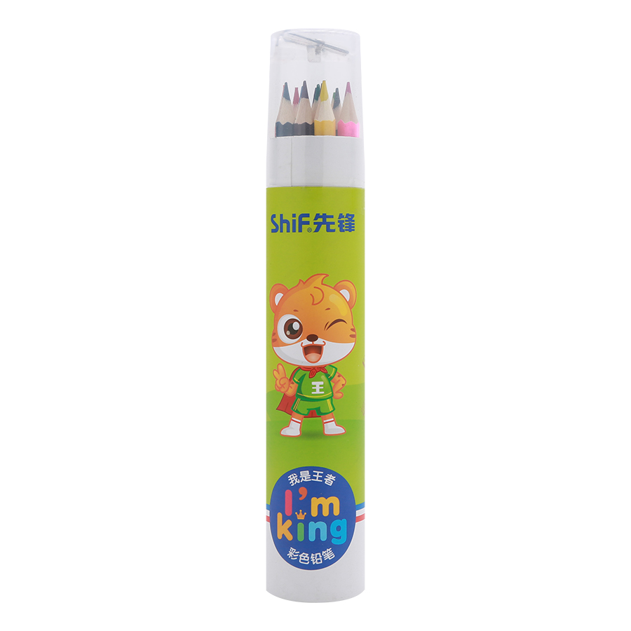 Chì màu lon kèm chuốt shif no.6105 - 12 màu