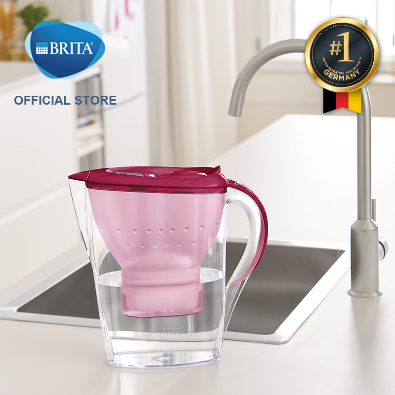 Bình lọc nước BRITA Marella Basic Berry 2.4L (có sẵn 1 lõi lọc Maxtra Plus) - Thương hiệu đến từ Đức