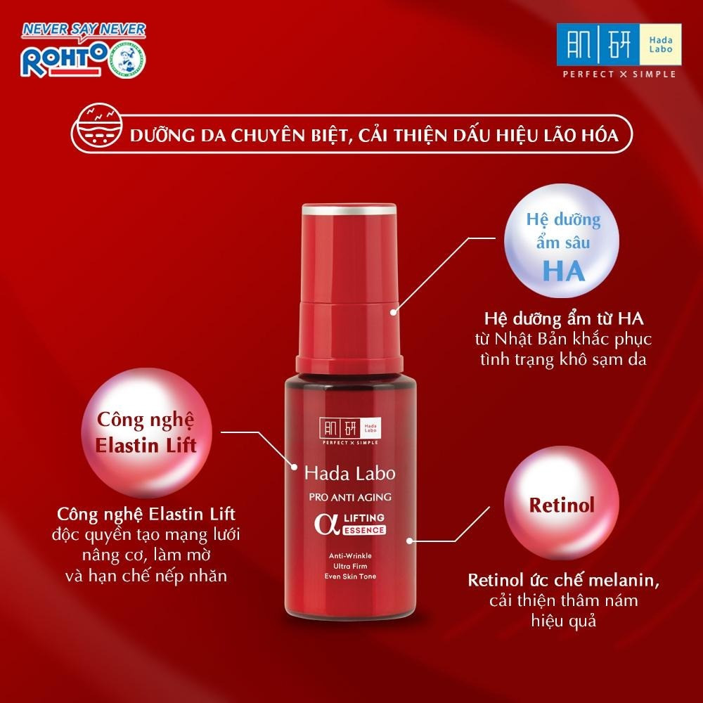 Tinh Chất Pro Anti Aging A Lifting Essence Hada Labo 30Gr