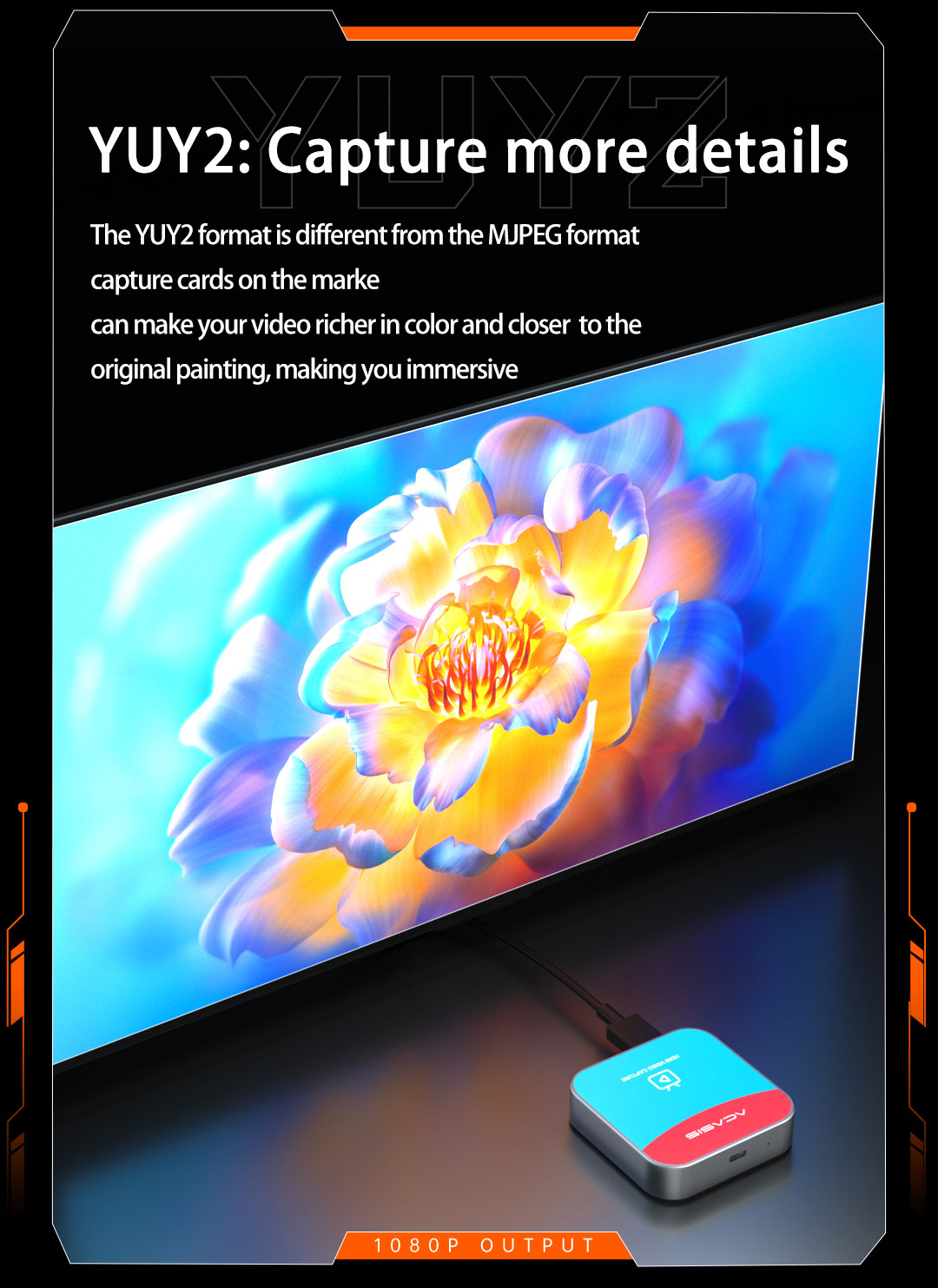 Arcassis HDMI Video Capture Card Game Trò chơi phát sóng trực tiếp Camera chuyên dụng IPad Điện thoại di động chuyển đổi ghi âm NS VC-005