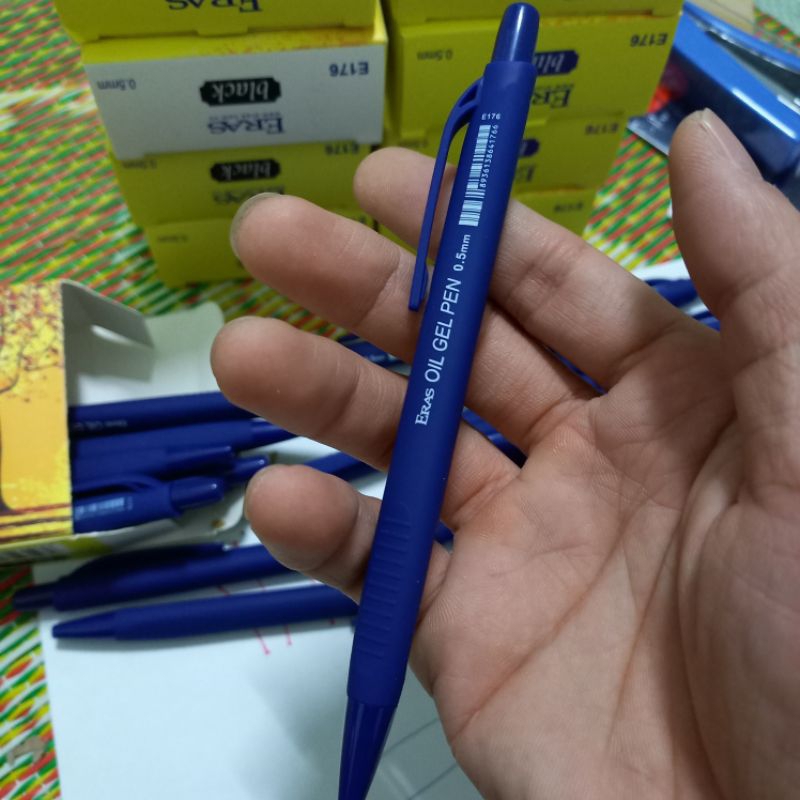 Bút bi tam giác eras e176 - đen - 0.5mm