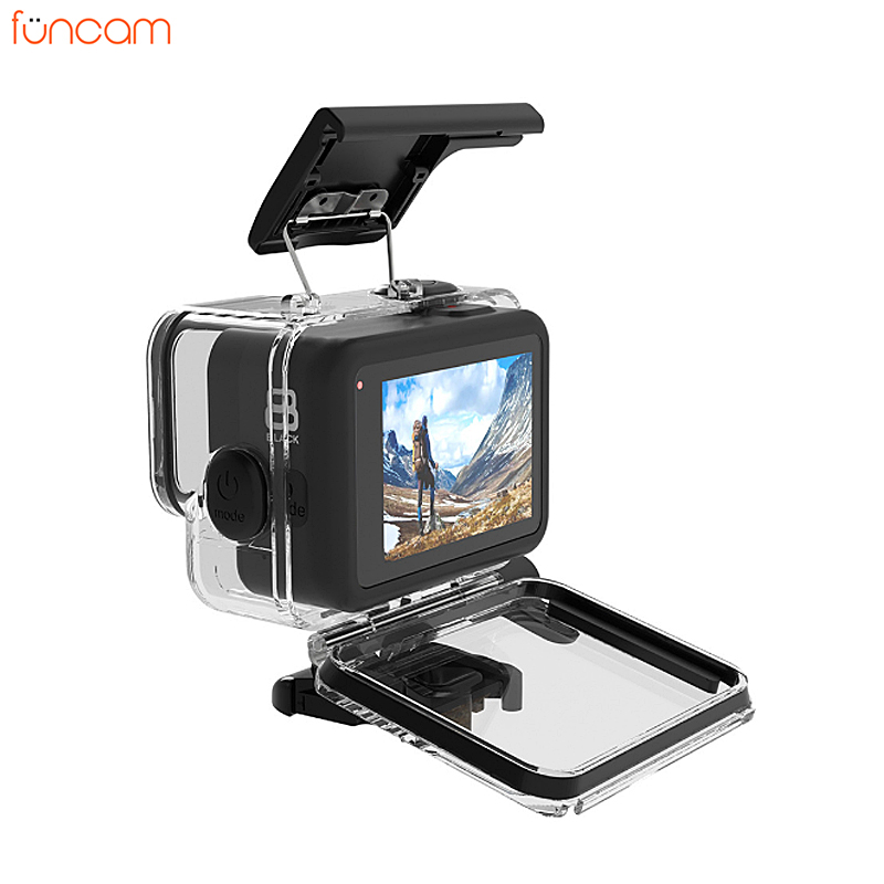 VỎ CHỐNG NƯỚC GOPRO 8 BLACK (NÚT BẤM CAO SU)