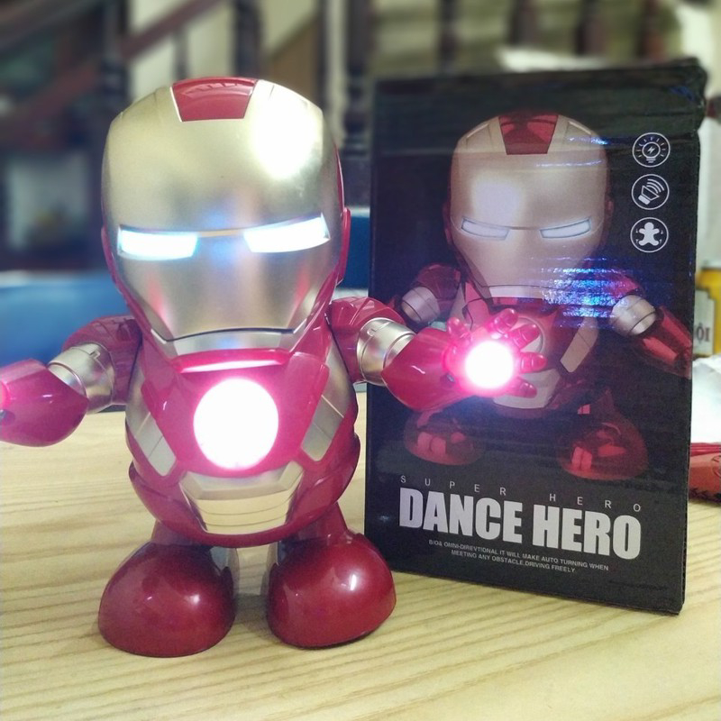 Đồ Chơi Robot Iron Man Nhảy Múa Cho Bé Yêu