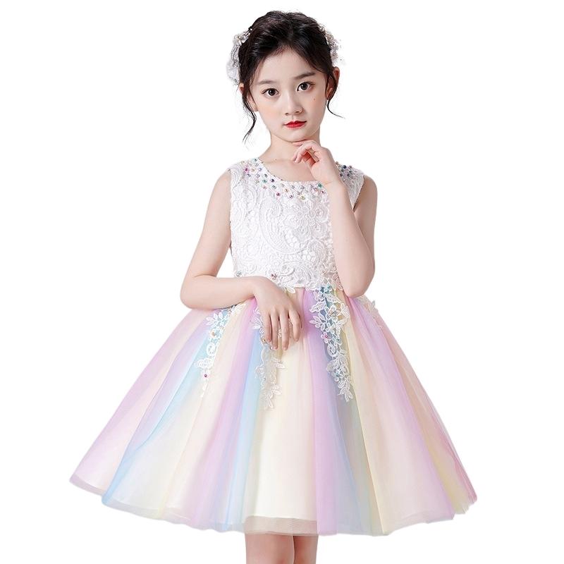 Váy đầm bé gái dễ thương, đầm công chúa váy lưới bồng bềnh dự tiệc cho bé màu trắng