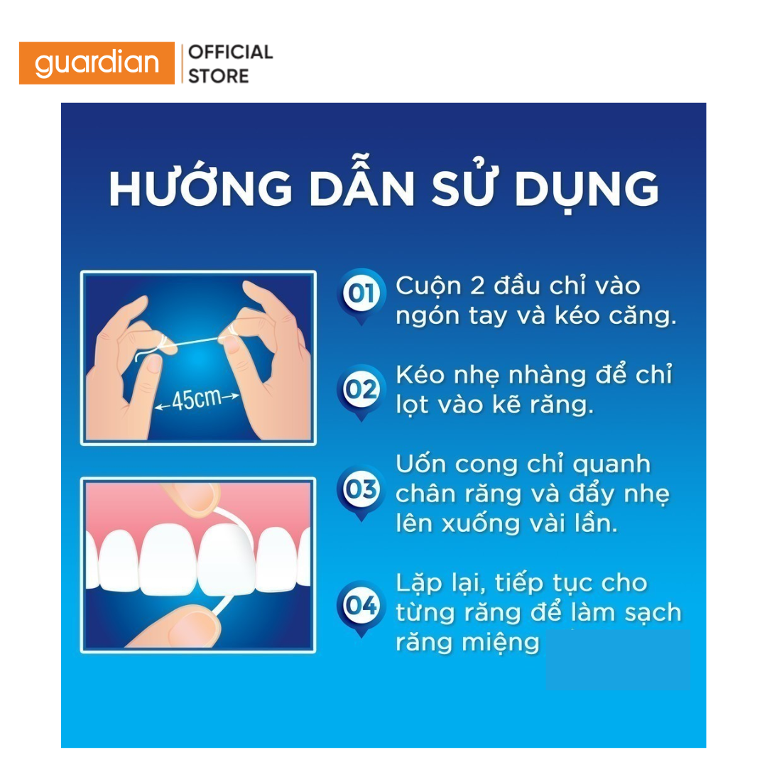 Chỉ Nha Khoa Hỗ Trợ Làm Sạch Răng Floss Essential Oral-B 50M