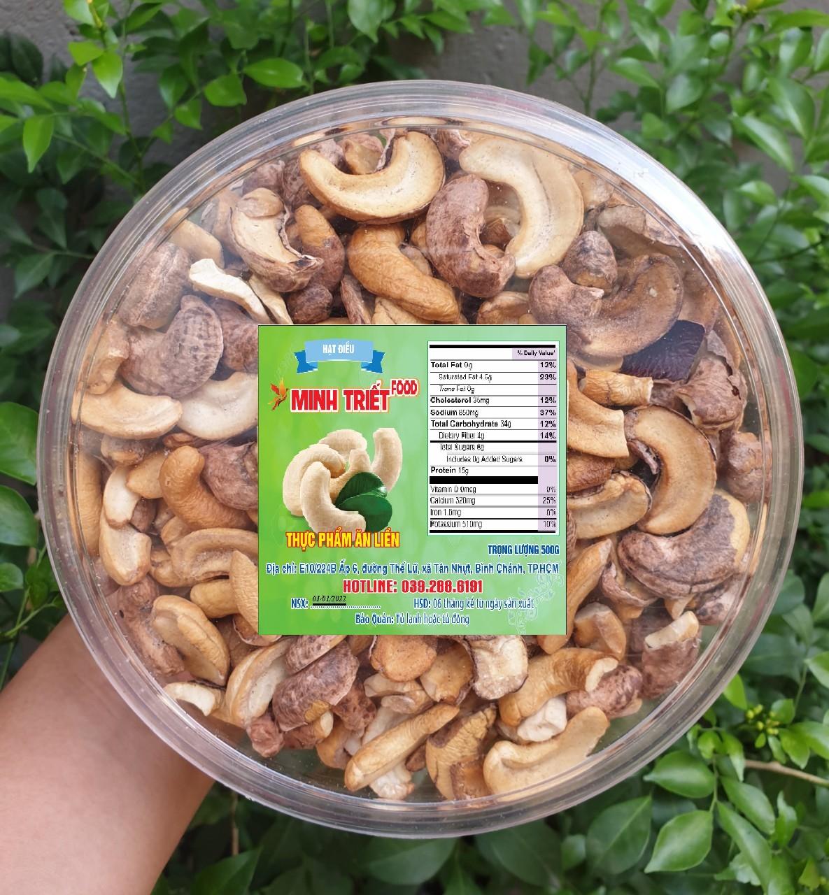 Hạt điều Bể Đôi Bình Phước rang  [Hàng Loại 1 Đặc Biệt]