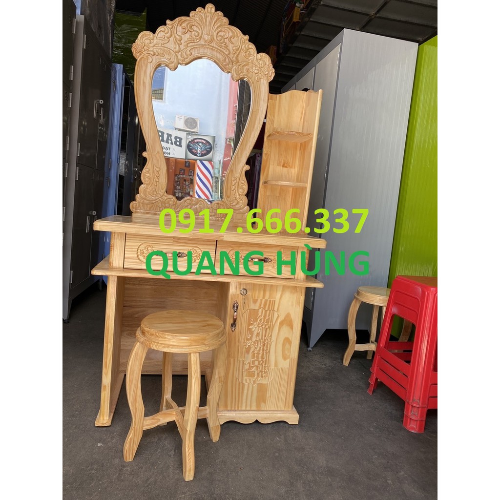 Bàn Trang Điểm Gỗ Thông Cao Cấp Dành Cho Chị Em