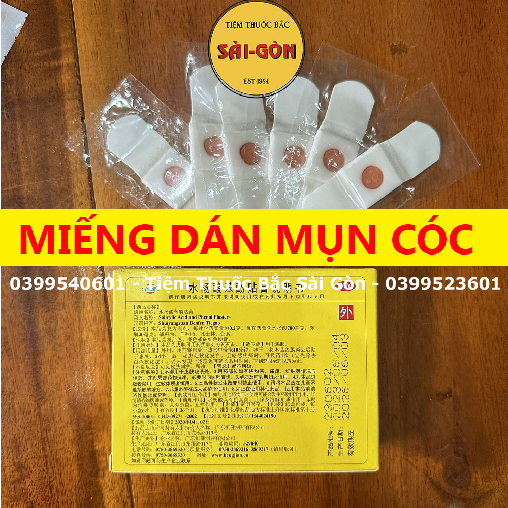 Miếng Dán Mụn Cóc, mụn cơm Hộp 6 miếng