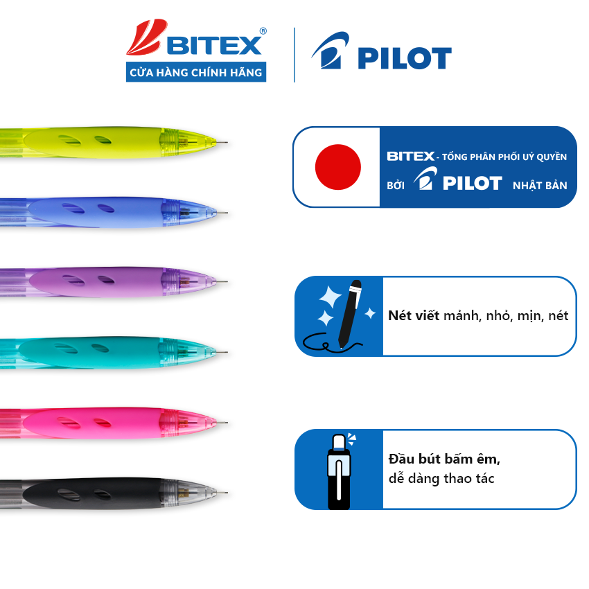 Bút chì bấm Pilot Rexgrip HRG10R-CL-BGD2B