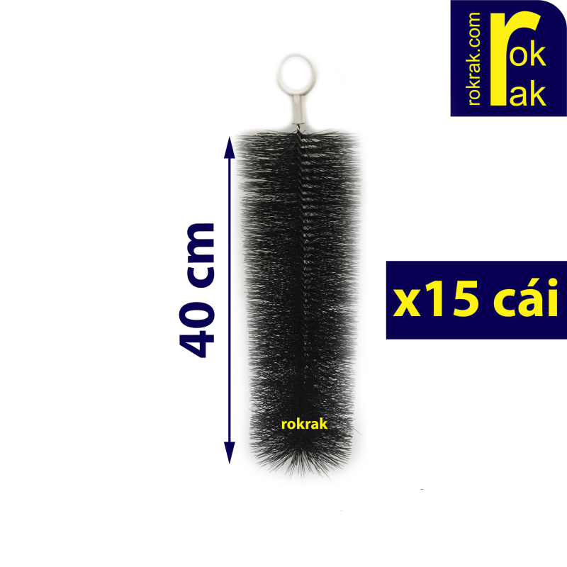 Combo 15 Chổi lọc 40 cm siêu bền cán nhựa hoặc inox cho hồ cá