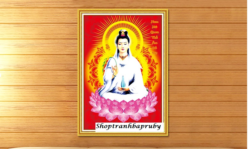 [HCM]Tranh đính đá Mẹ Quan Âm LG1048 kích thước 50 x 70 cm