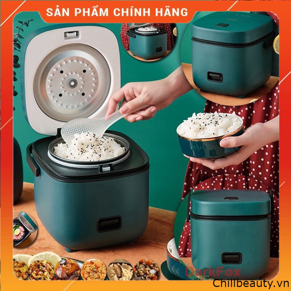 (HOẢ TỐC)Nồi Cơm Điện Mini Đa Năng JIASHi 1.2L (Nấu cơm, nấu cháo, hầm , hấp)