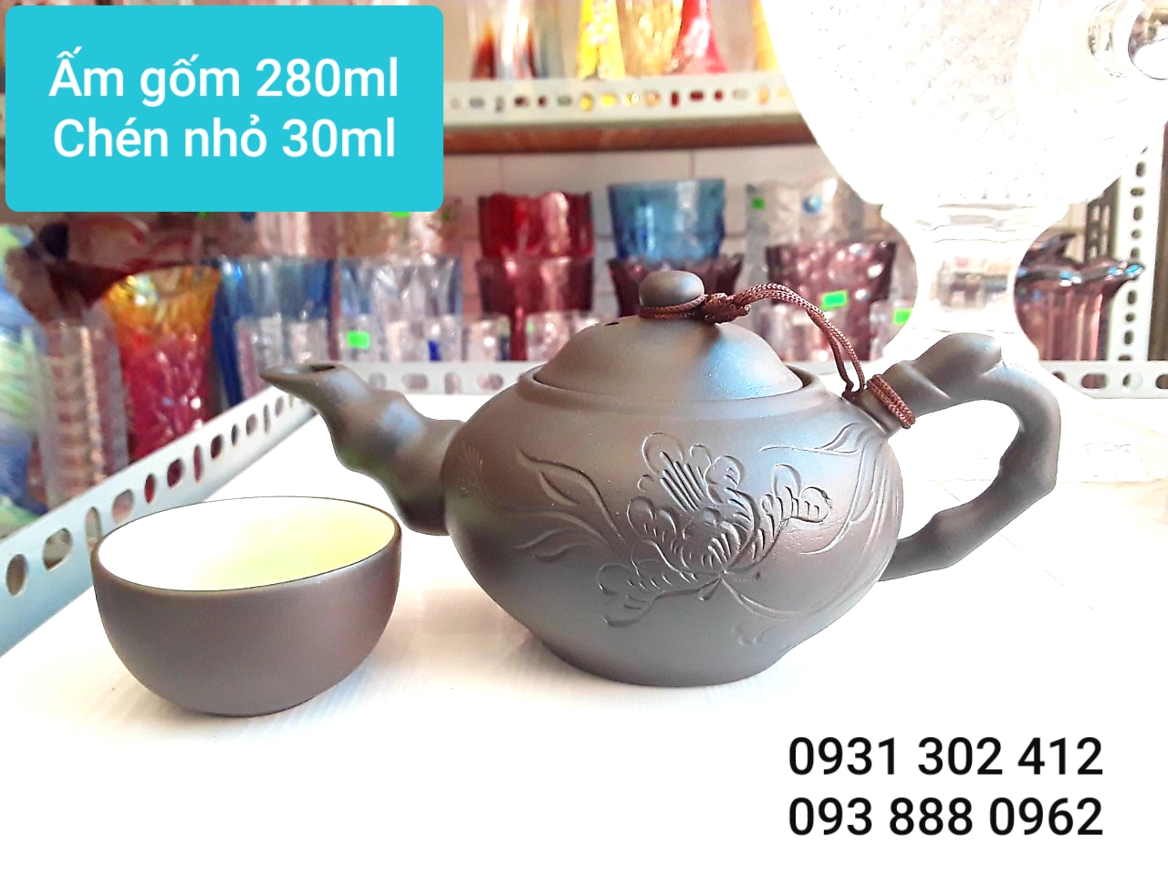 [HCM]Ấm Trà Gốm hoặc 6 Chén uống Trà Gốm Bát Tràng
