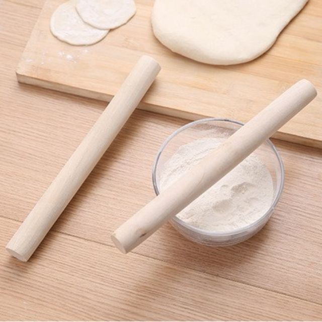 CÁN LĂN BỘT BẰNG GỖ 30CM