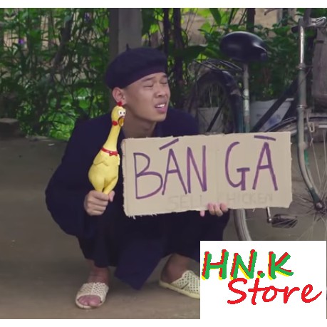 Đồ chơi hình con gà sz trung cho chó mèo