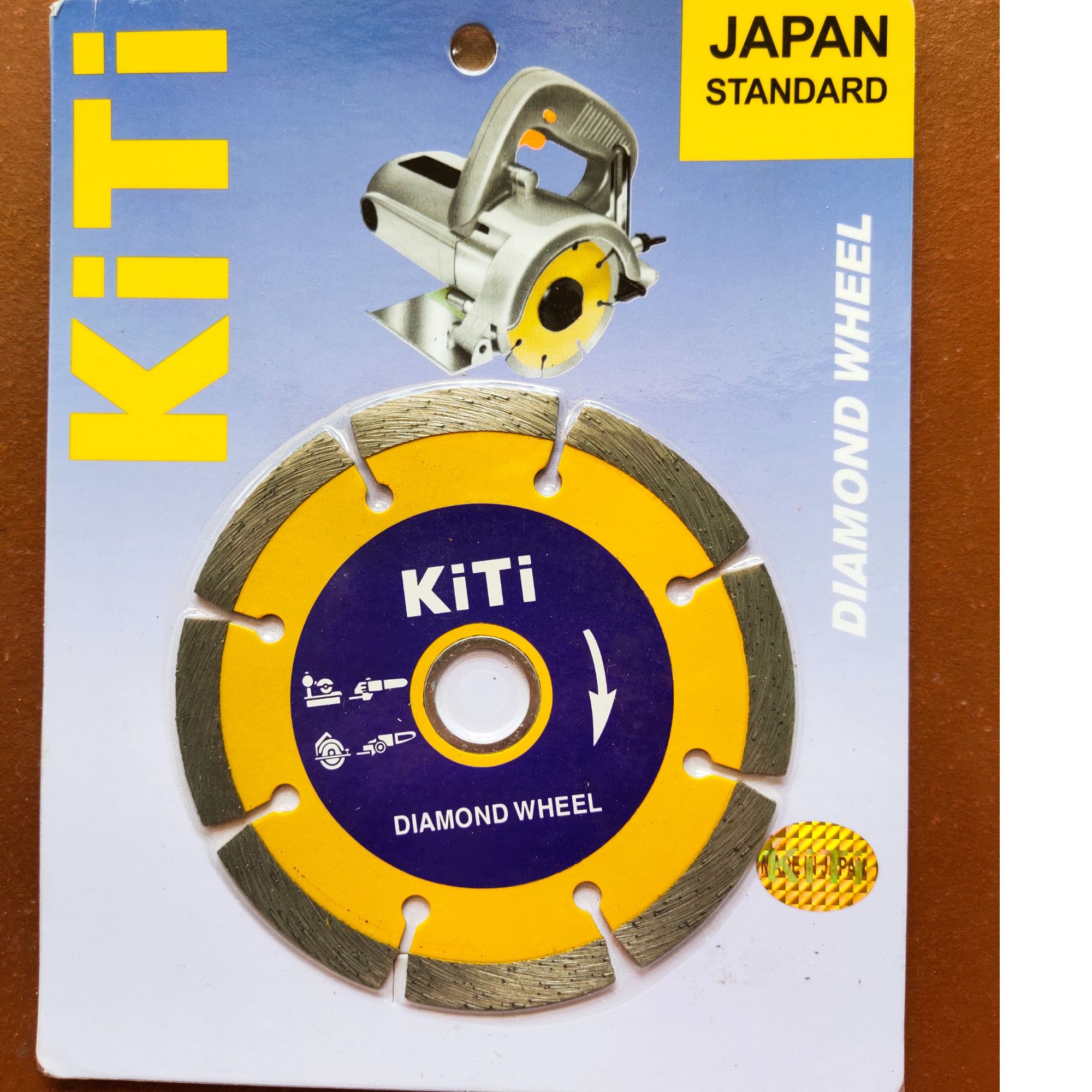 Lưỡi cắt gạch - Lưỡi cắt đá 105mm - KiTi sơn vàng (KTVK)