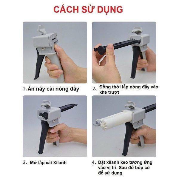 Súng bắn keo 2 thành phần