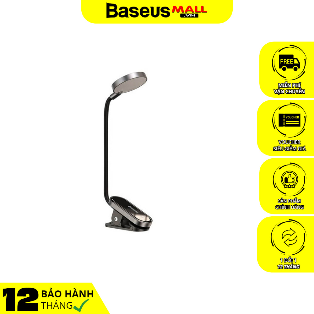 Đèn đọc sách mini, pin sạc tiện dụng Baseus Comfort Reading Mini Clip Lamp