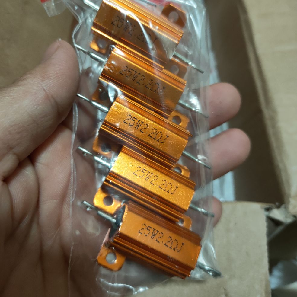 2 điện trở nhôm 2.2om 25w