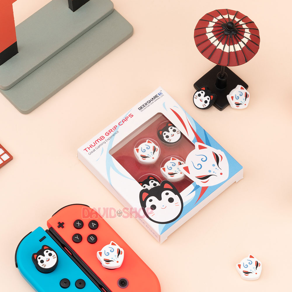 [GeekShare] Núm bọc analog Hồ Ly Kitsune cho Joy-Con - Nintendo Switch OLED, V1, V2, Lite