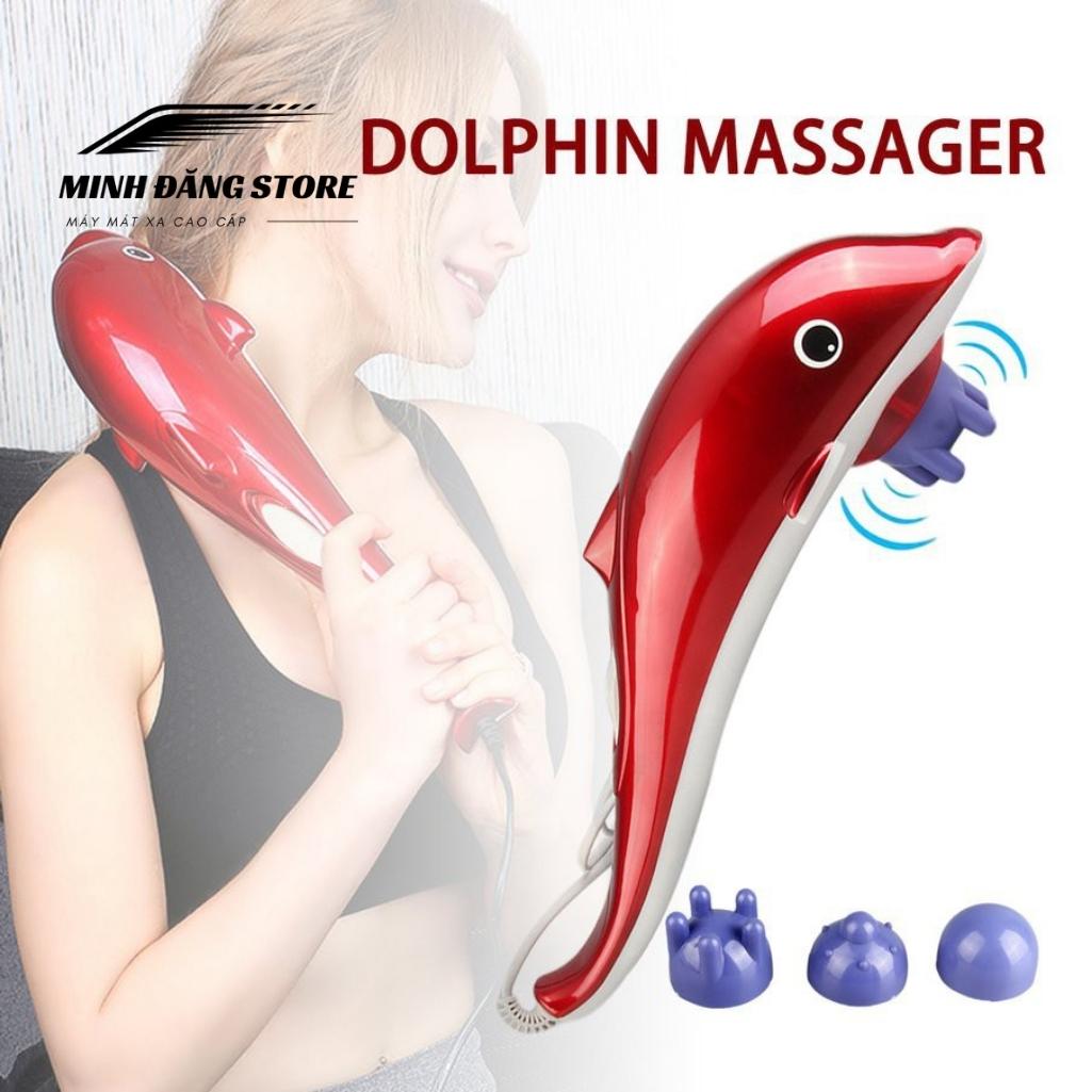 Máy massage đấm bóp toàn cơ thể dolphin, máy mát xa cầm tay cá heo đa năng bảo hành 1 đổi 1 lỗi nhà sx