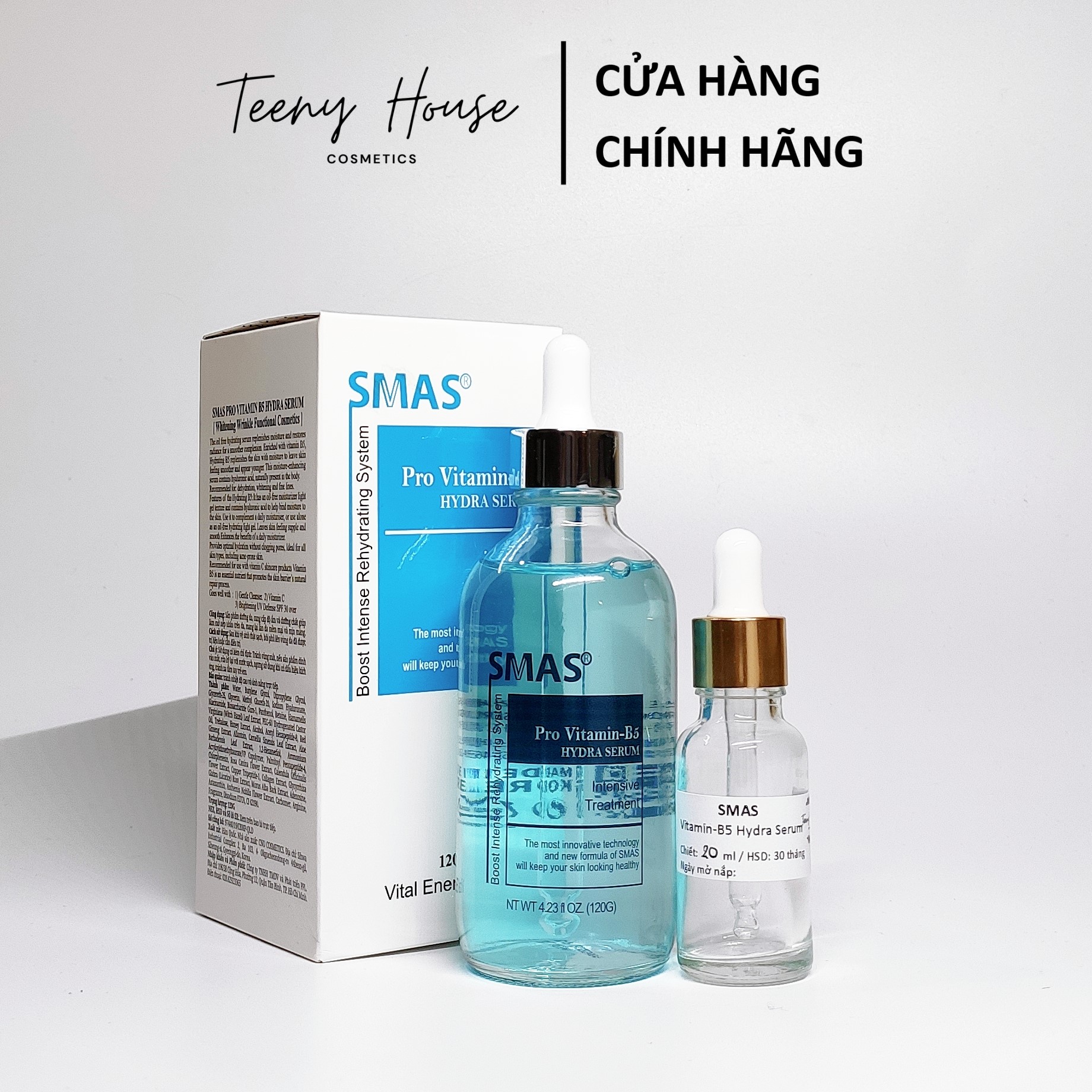 Serum cấp ẩm phục hồi SMAS Pro Vitamin B5 Hydra 120ml