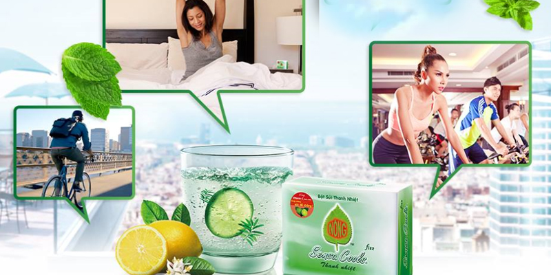 Bột Sủi Thanh Nhiệt Sensacool ( hộp 6gói)