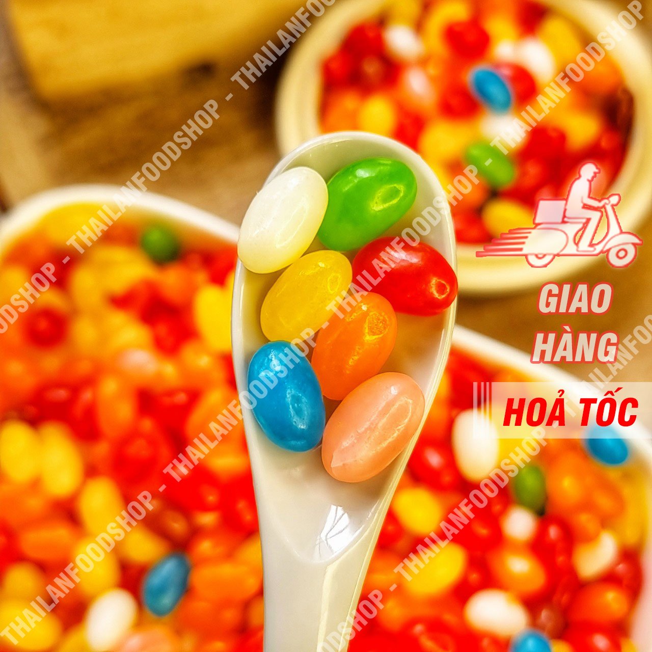 Kẹo Bi Trái Cây - Lon 500gr