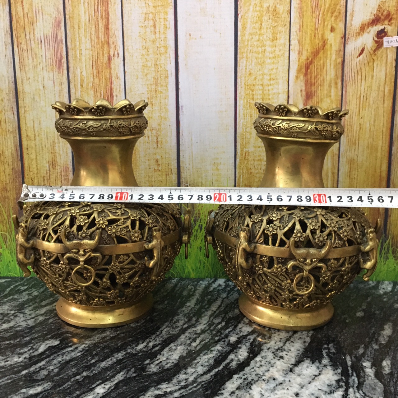 Cặp bình đồng (N2.LA)