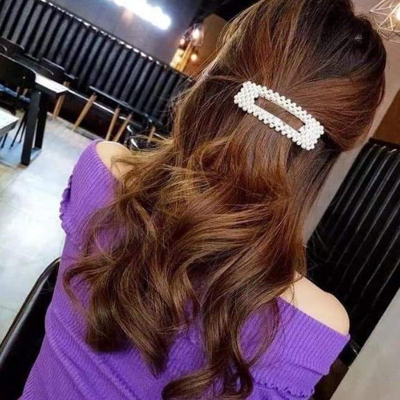 kẹp tóc đính ngọc trai kute