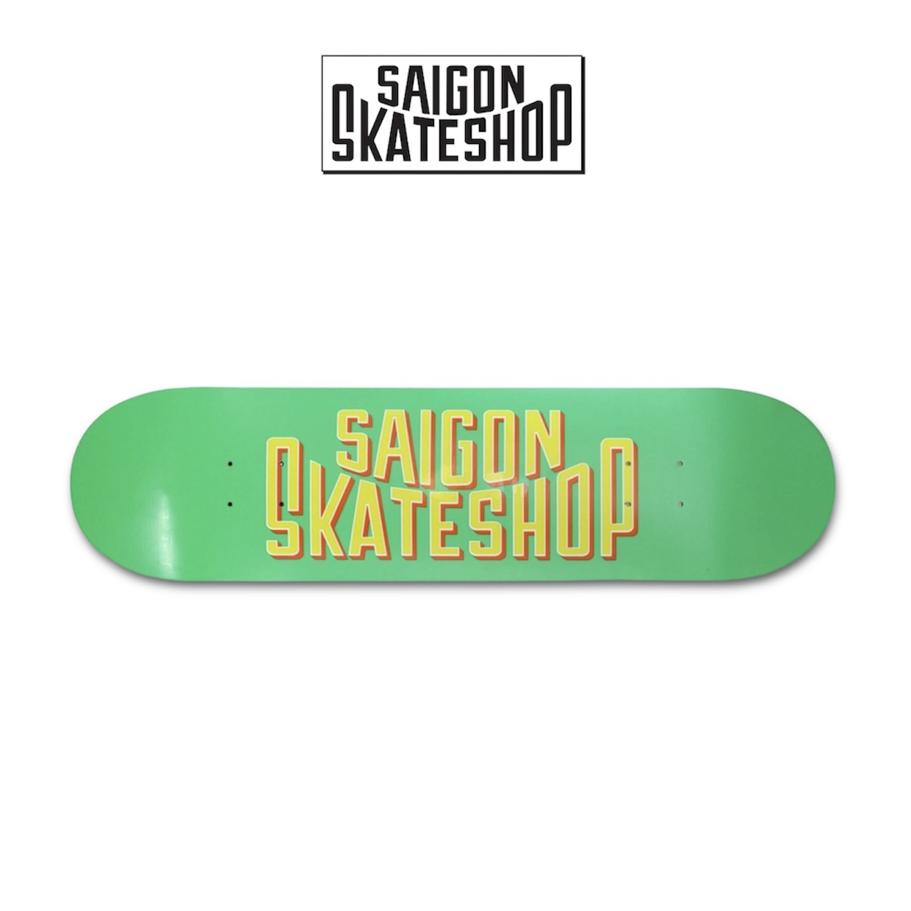SAIGON SKATESHOP OG LOGO PASTEL GREEN DECK