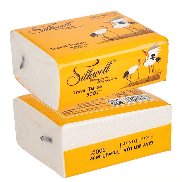 Gói 100 tờ khăn giấy rút silkwell 3 lớp - khăn giấy ăn