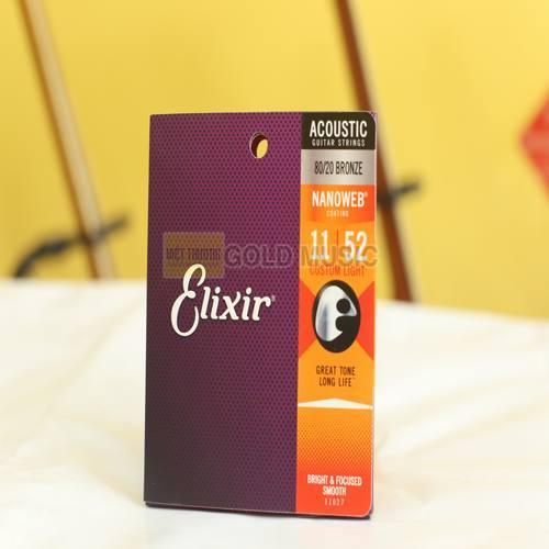 Dây Đàn Guitar Acoustic Elixir 11027 Size 11