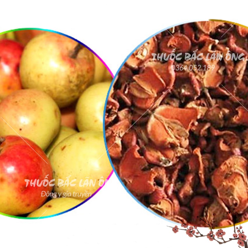 Táo mèo khô 100g, sơn tra thái lát, quả táo mèo rừng thơm, sạch - Lãn Ông
