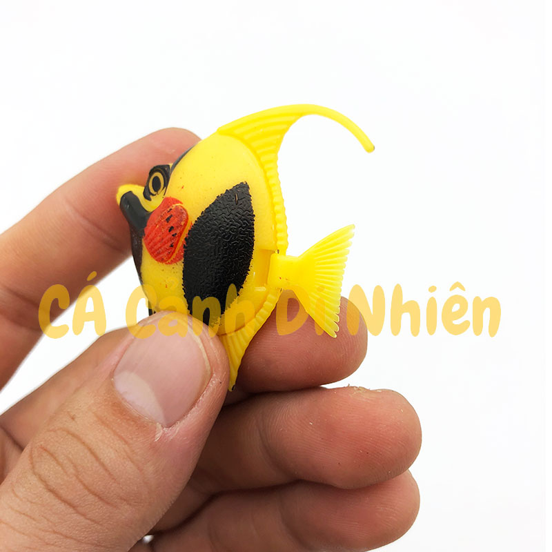 Compo 10 con Cá nhựa trang trí hồ cá bể cá cảnh size 4x5 cm