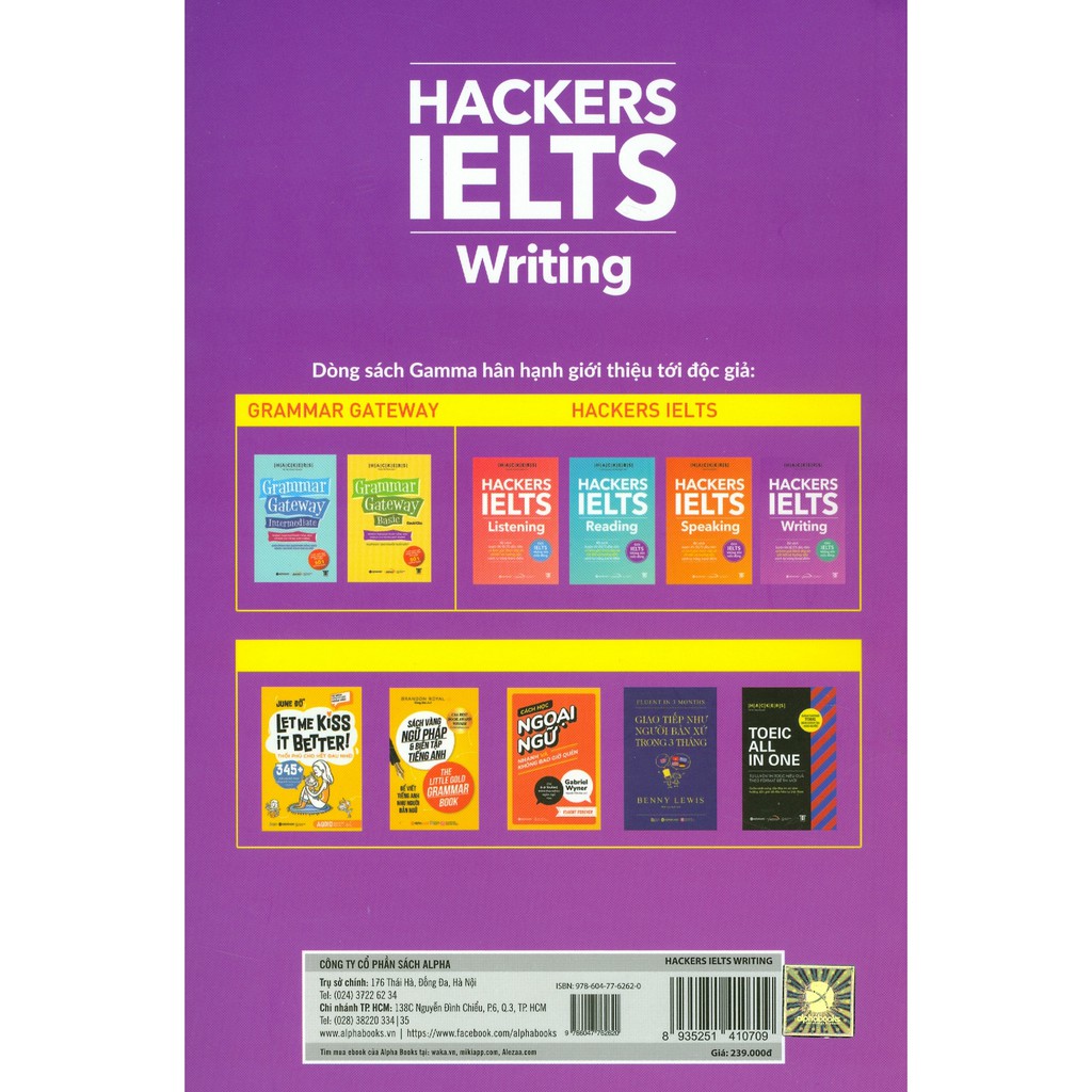 Sách - Hackers IELTS Writing