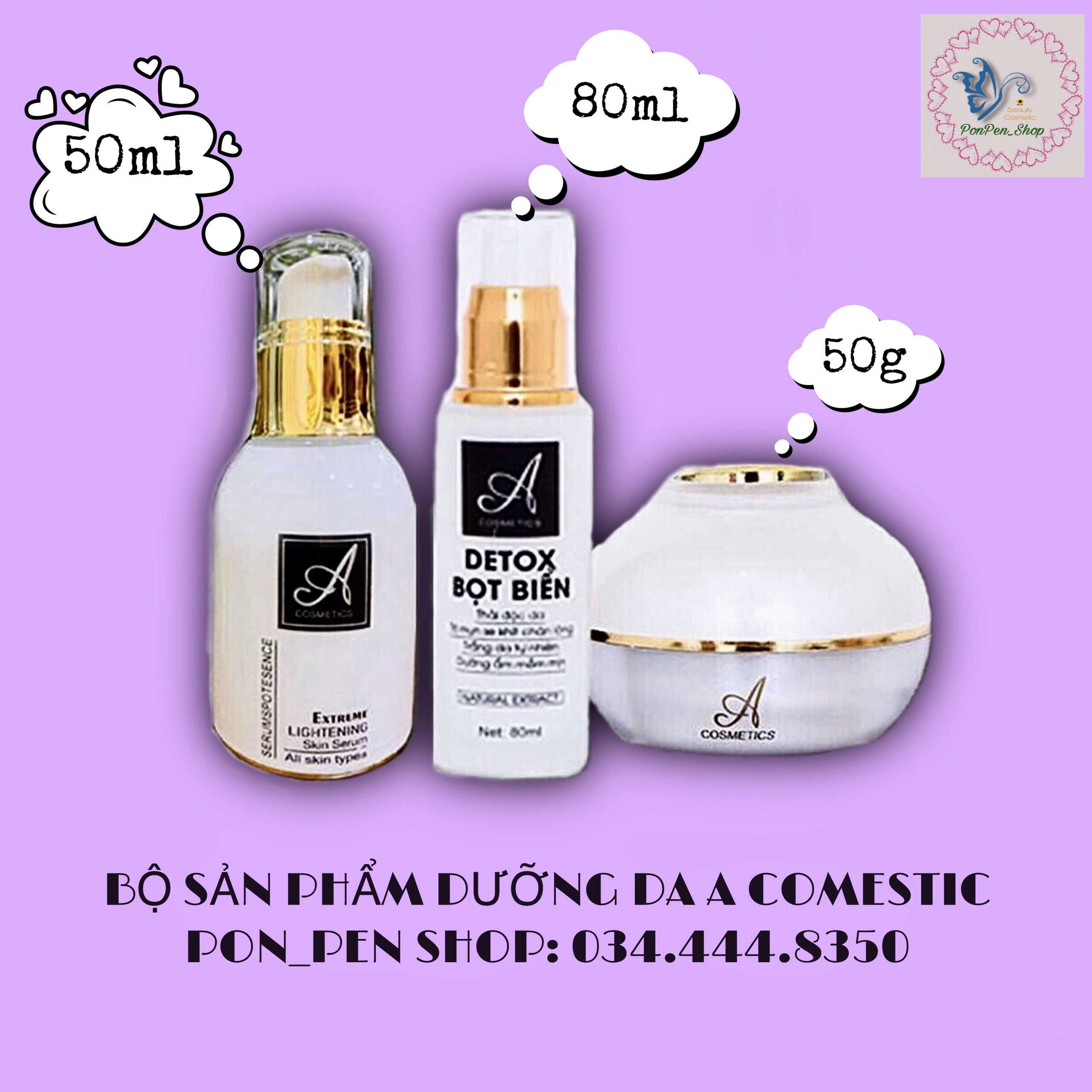 [COMBO 3 MÓN] Kem Face Pháp A 2020 + Serum Spot Esence + Detox Bọt Biển - Mang lại làn da khỏe, sạch, mịn màng và trắng sáng