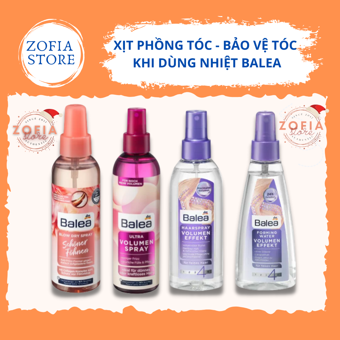 Xịt phồng tóc giữ nếp Balea Đức