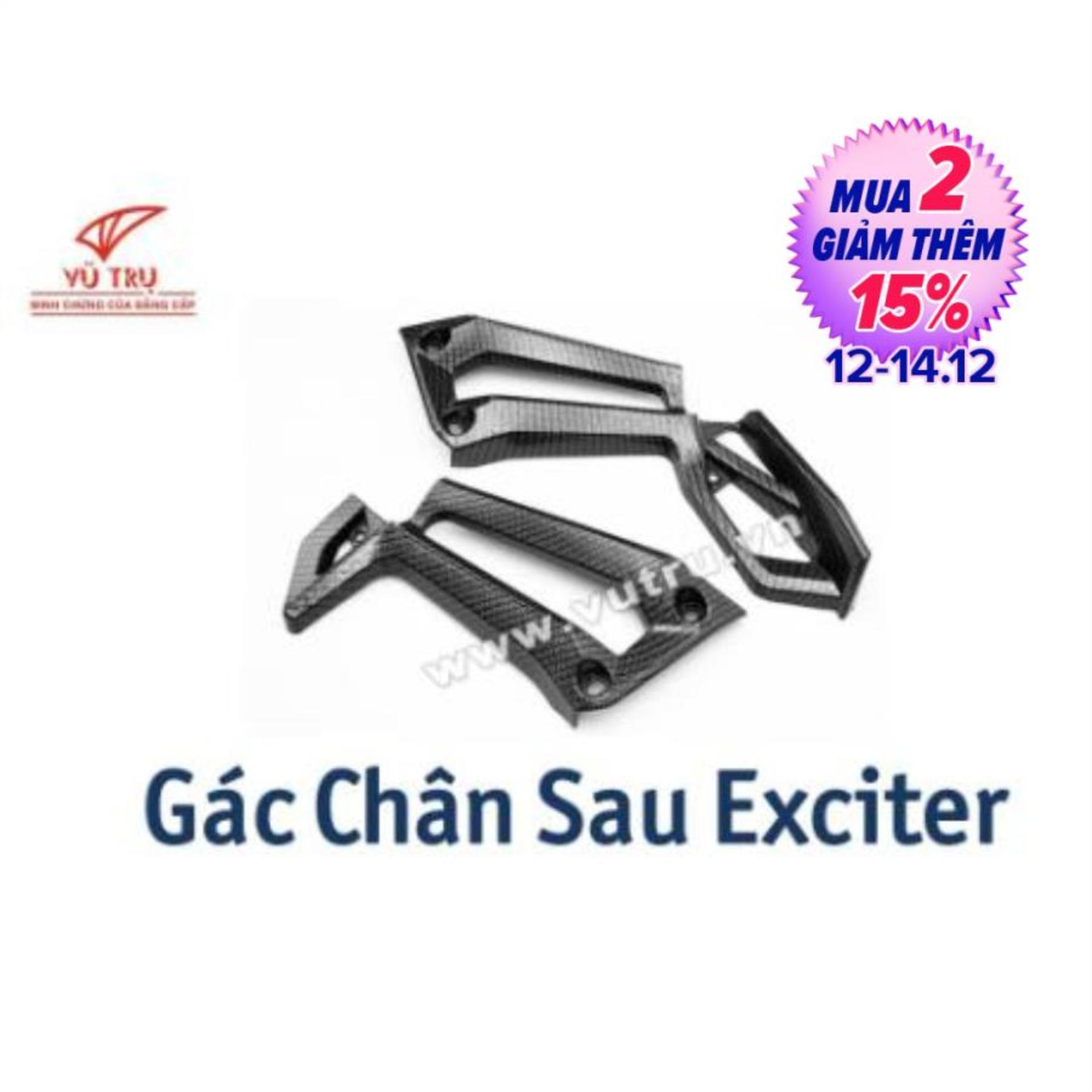 [HCM][BAO RẺ] Ốp gác chân sau CARBON xe Exciter 150