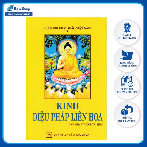 Sách Phật Giáo - Kinh Diệu Pháp Liên Hoa (Bìa Mềm) Thích Trí Tịnh - (QB) - Newshop