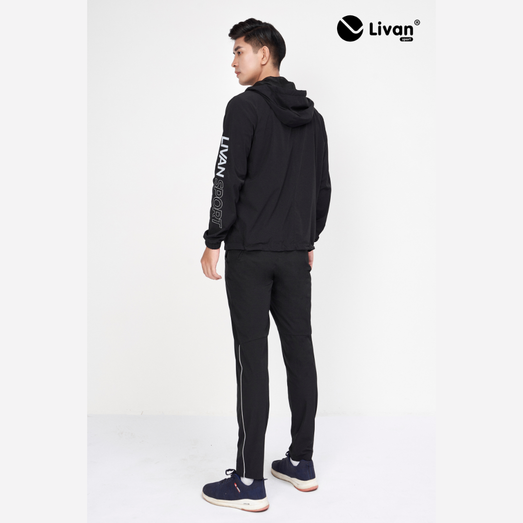Quần Gió Nam LIVAN SPORT Phối Viền Cao Cấp 024