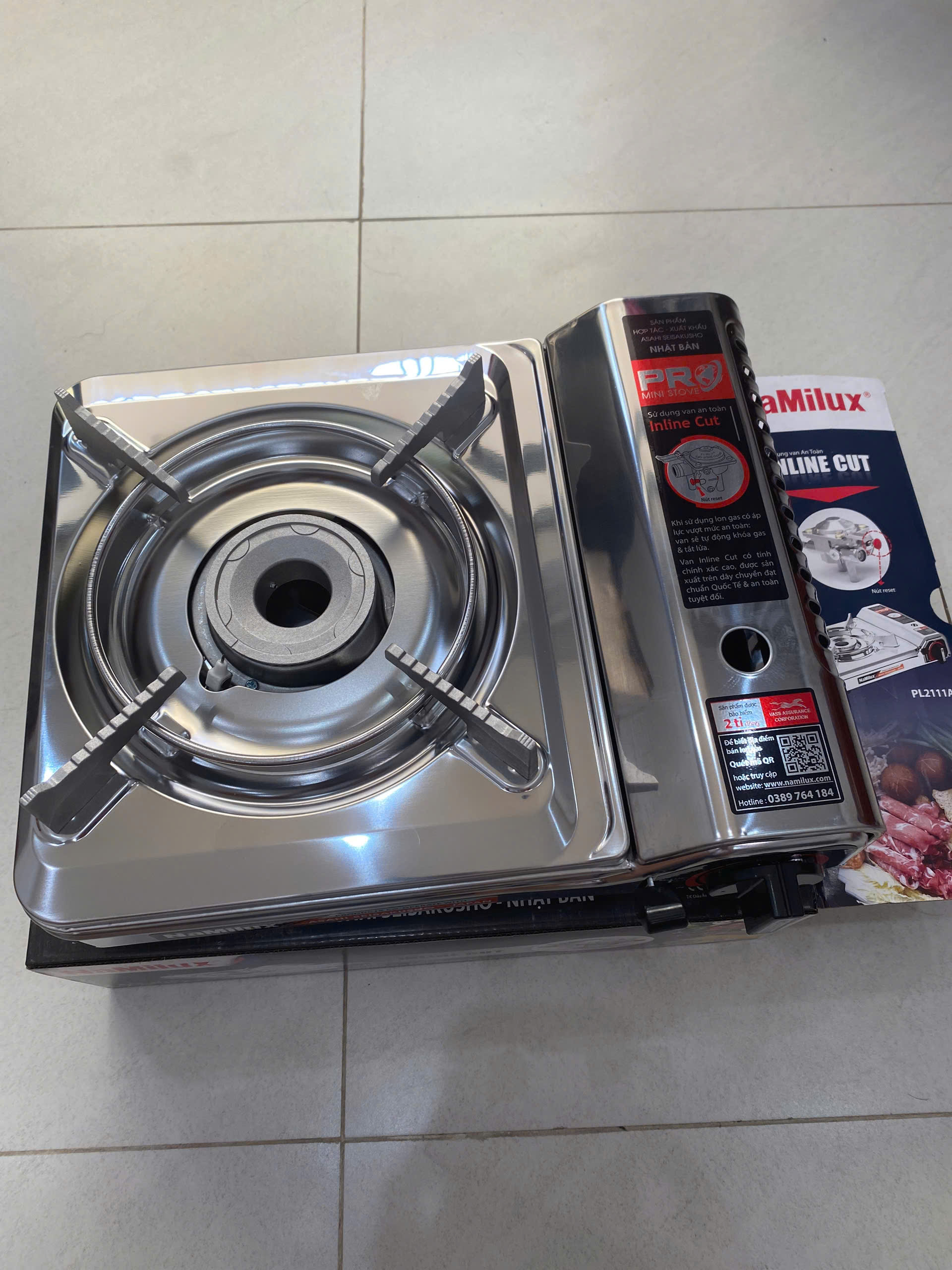 [HCM]Bếp gas Mini NamiLux(iNox) Cao Cấp