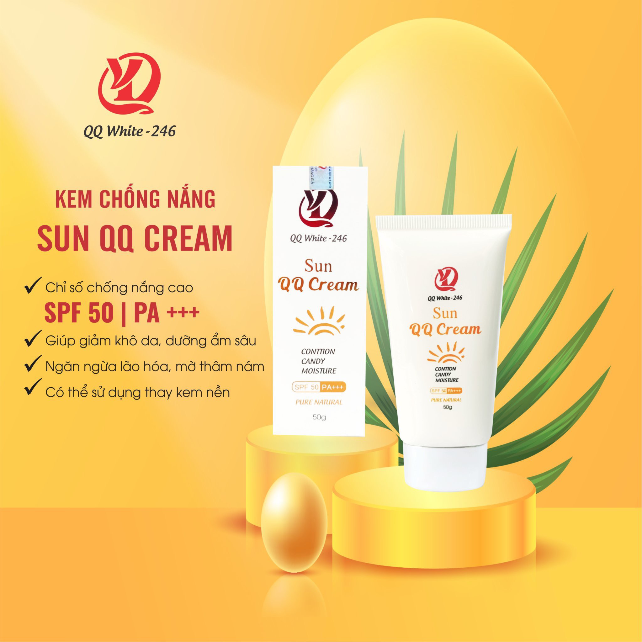 KEM CHỐNG NẮNG - SUN QQ CREAM 246