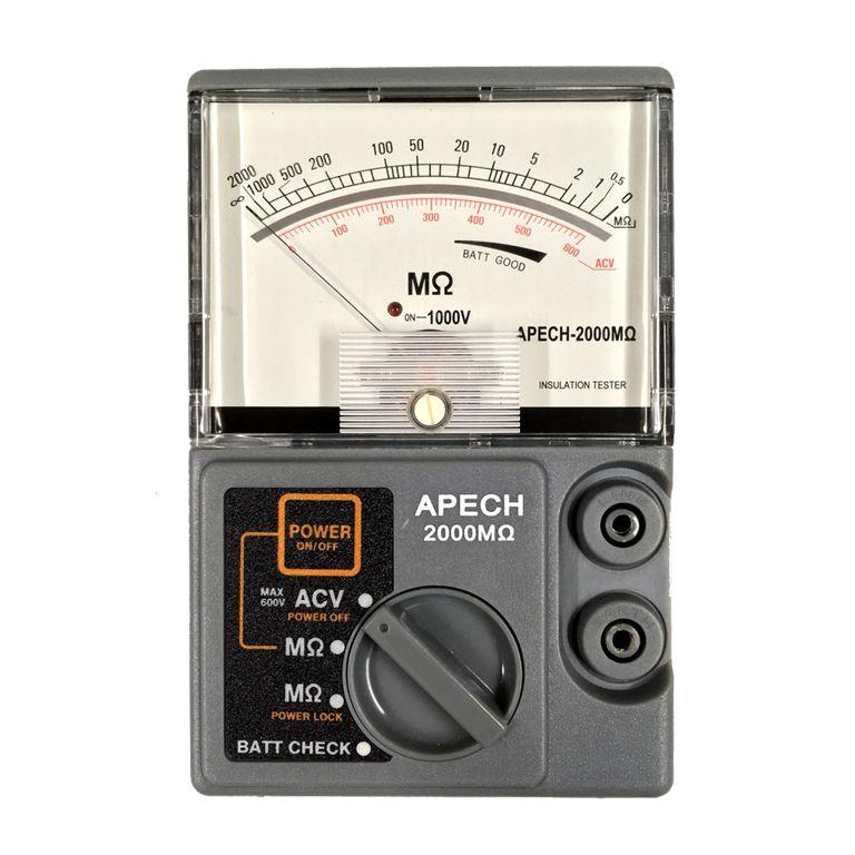 Đồng hồ đo điện trở cách điện APECH 2000MΩ, 1000V