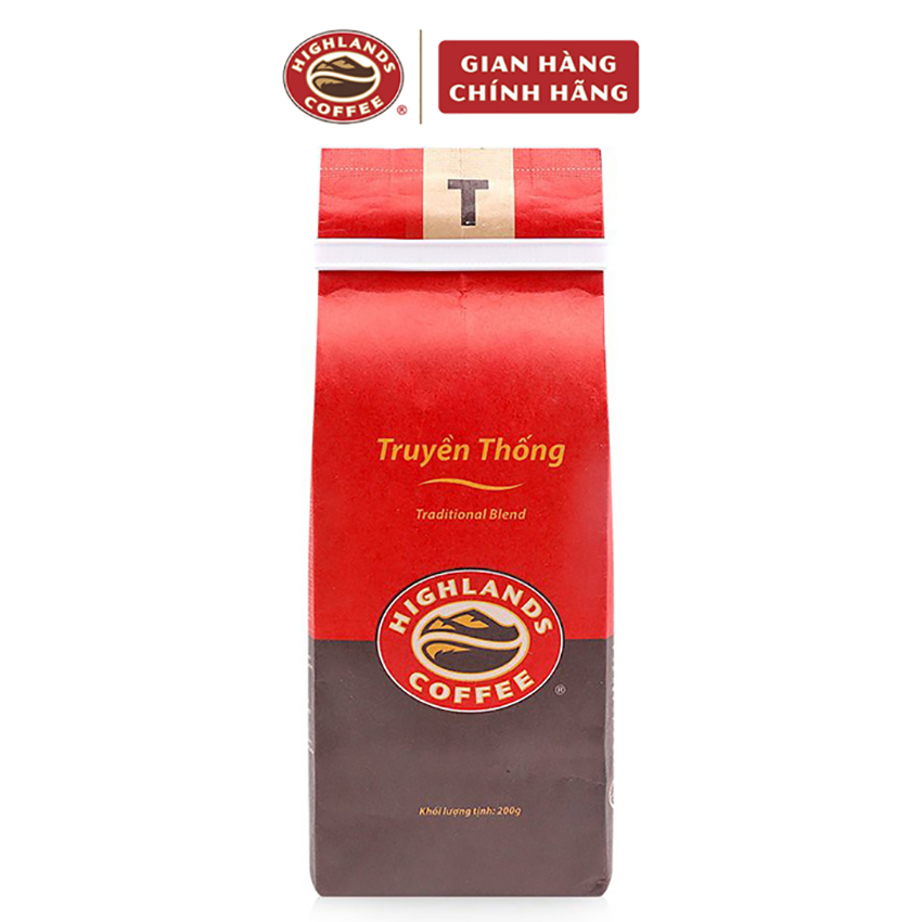 BÁO GIÁ Cà Phê Highland Pha Phin | Shopee Lazada Sendo Tiki mới nhất 46 Cà phê rang xay Truyền Thống Highlands Coffee 200g, cafe rang xay pha phin Truyền thống: cà phê arabica + cà phê robusta