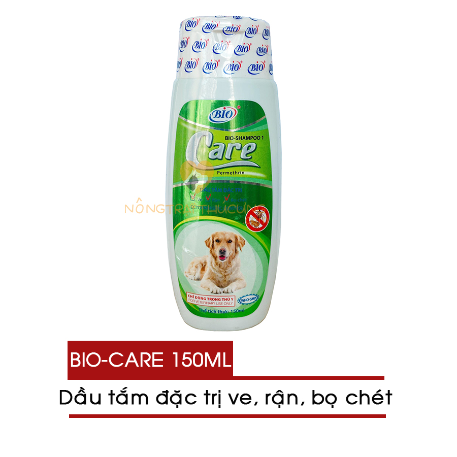Sữa tắm diệt ve rận, bọ chét Bio Care 150ml cho chó mèo - [Nông Trại Thú Cưng]