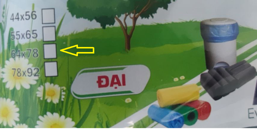 ( 3 CUỘN - 1KG) TÚI ĐỰNG RÁC PHÂN HỦY SINH HỌC