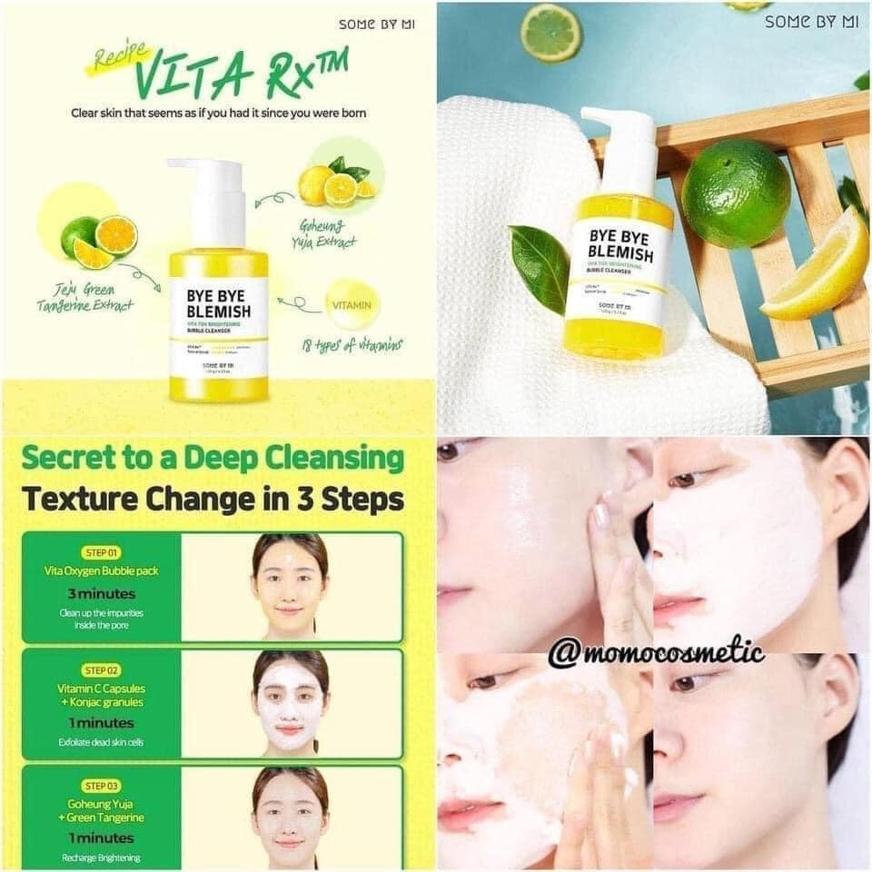 SỮA RỬA MẶT SỦI BỌT SOME BYE MI BYE BBYE BLEMISH BUBBLE CLEANSER