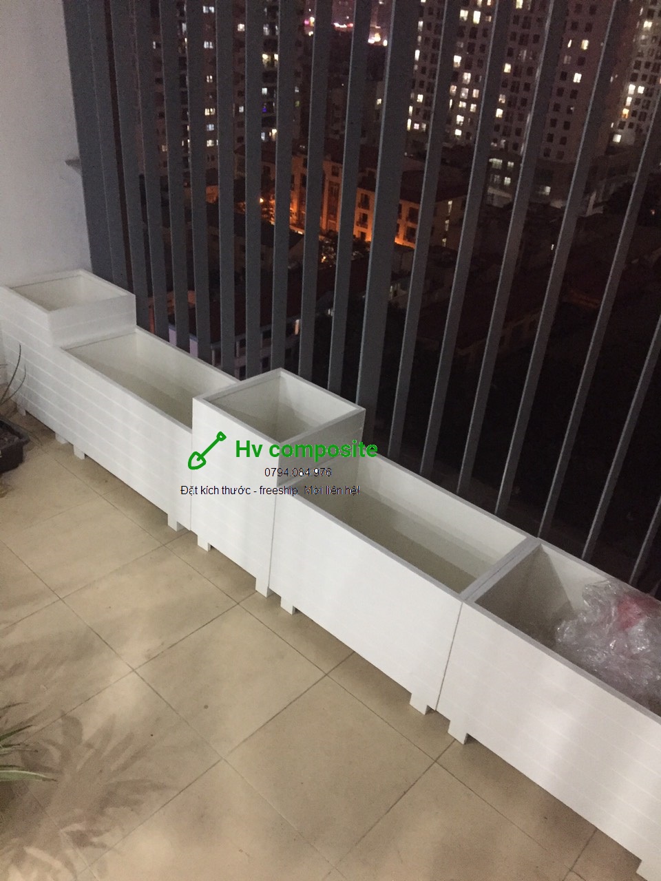chậu trồng cây composite 80x25x25