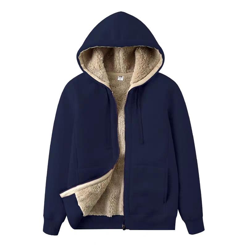 ÁO KHOÁC UNISEX DA CÁ LÓT LÔNG CỪU SIÊU ẤM